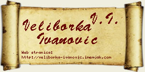 Veliborka Ivanović vizit kartica
